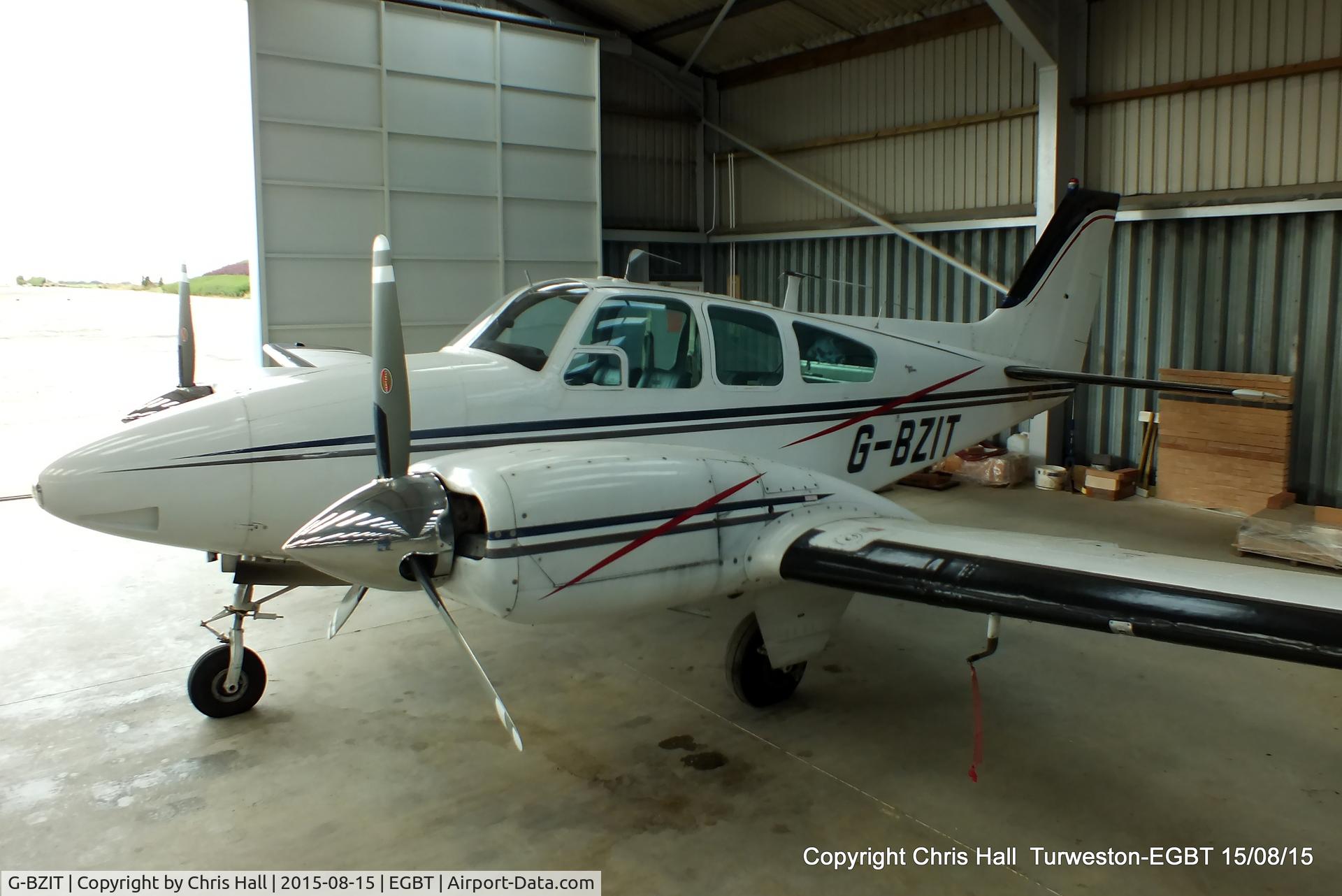 G-BZIT, 1964 Beech 95-B55 Baron Baron C/N TC-564, at Turweston
