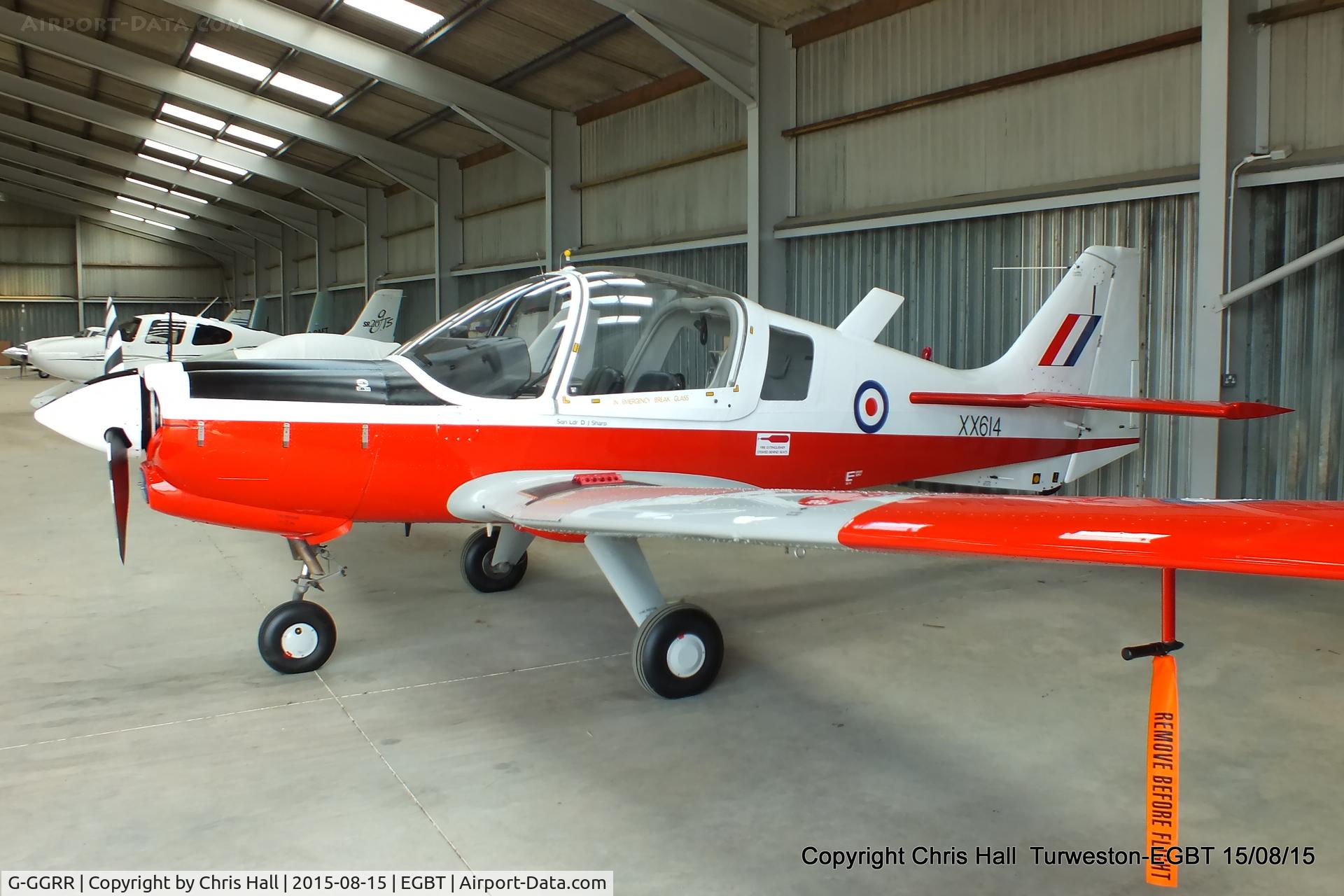 G-GGRR, 1974 Scottish Aviation Bulldog T.1 C/N BH120/272, at Turweston