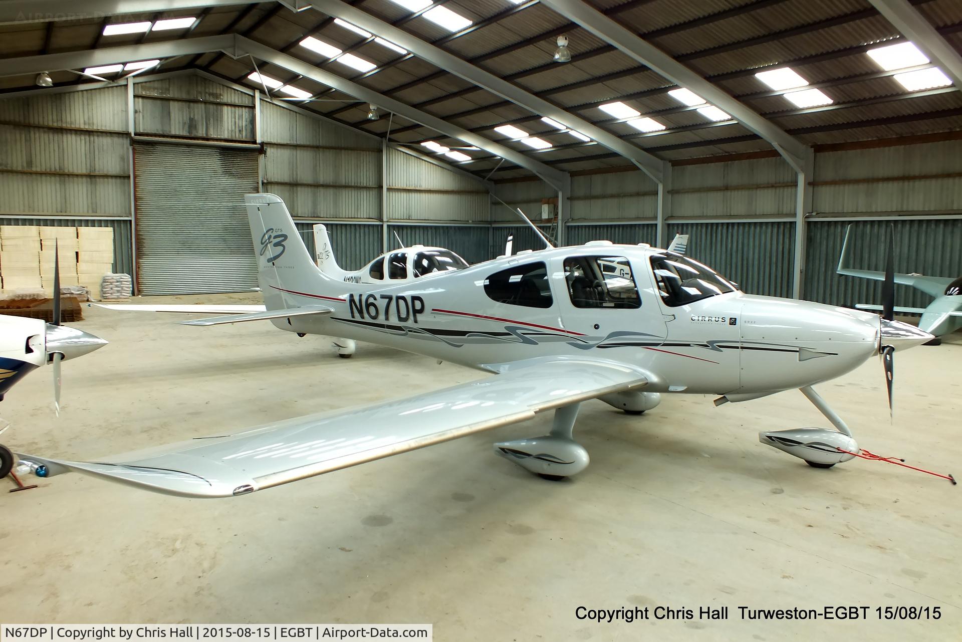 N67DP, 2008 Cirrus SR22 G3 GTS C/N 2933, at Turweston