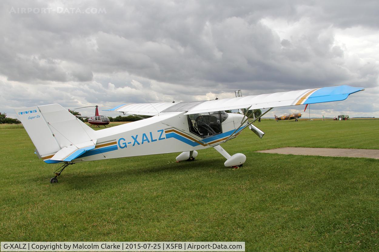 G-XALZ, 2009 Rans S-6S-116 Super Six C/N PFA 204A-14378, Rans S-6S-116 Super Six, an airfield resident, Fishburn Airfield, July 25th 2015.