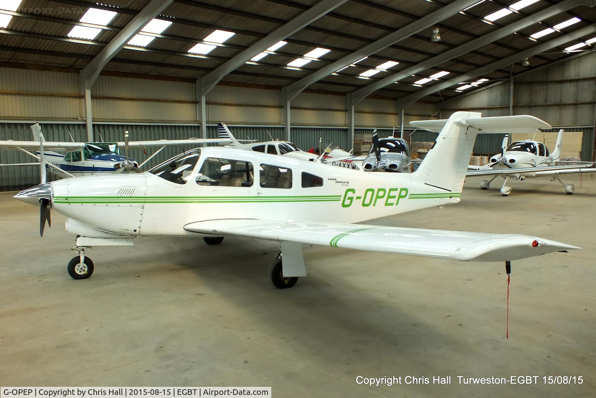 G-OPEP, 1979 Piper PA-28RT-201T Turbo Arrow IV C/N 28R-7931070, at Turweston