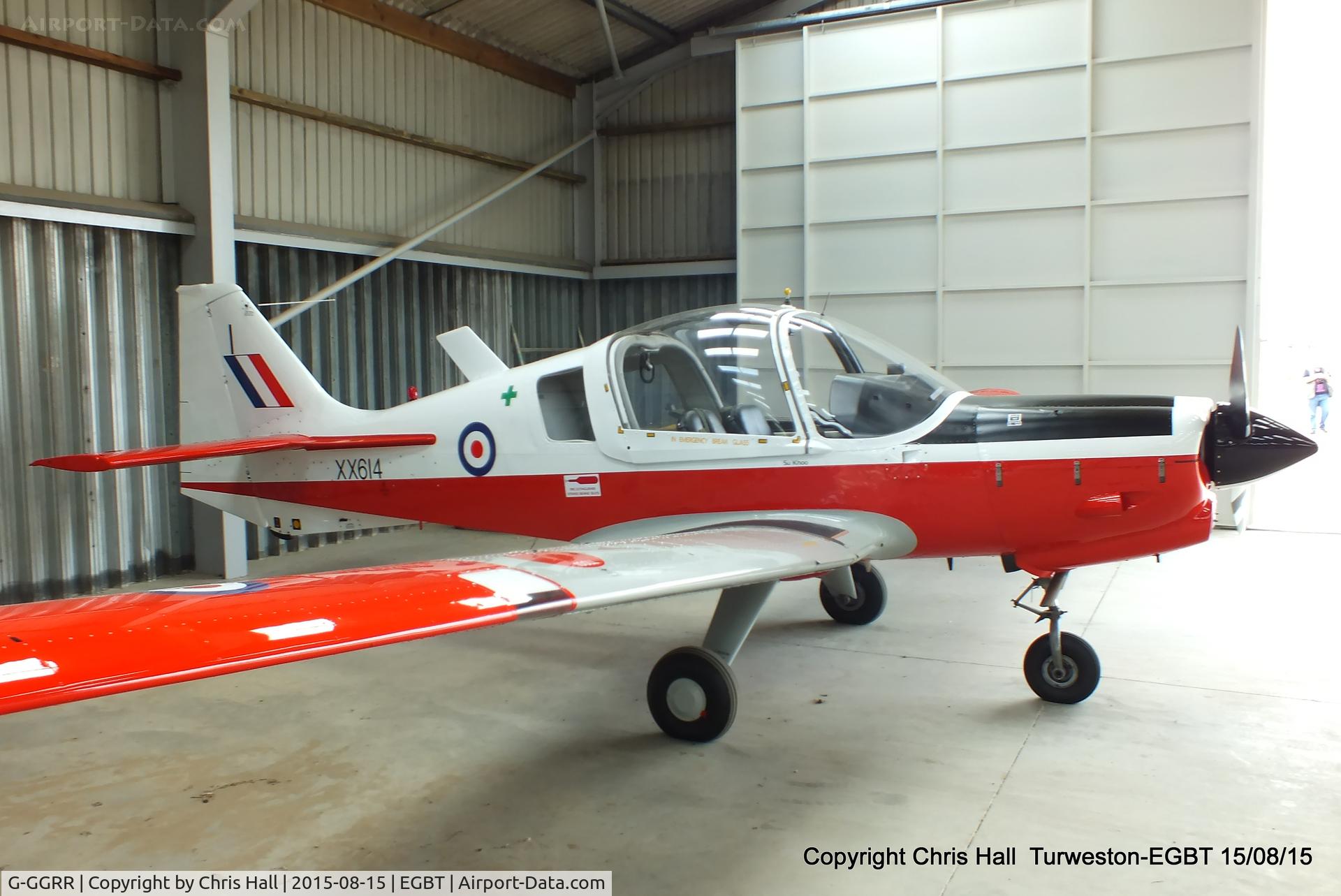 G-GGRR, 1974 Scottish Aviation Bulldog T.1 C/N BH120/272, at Turweston