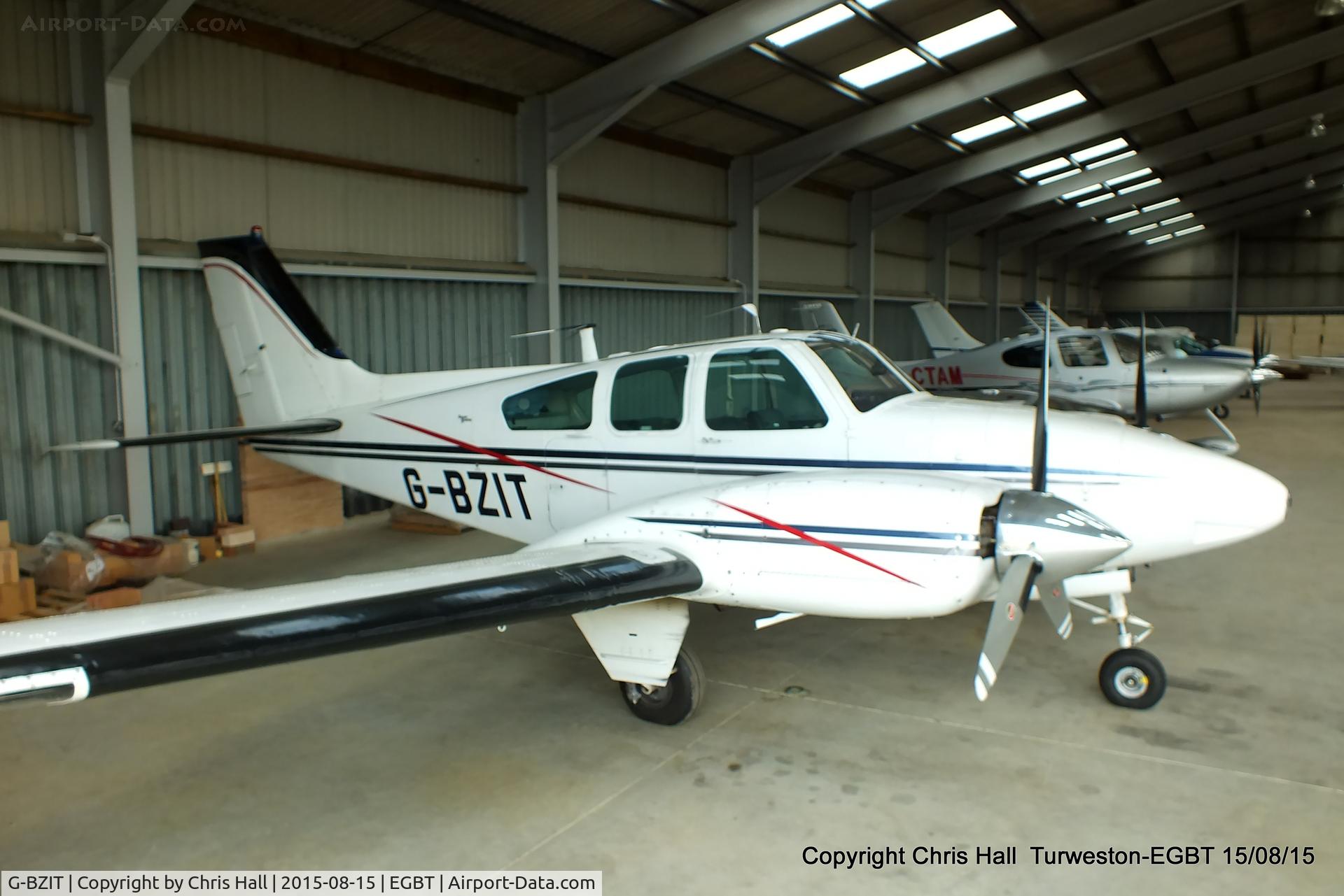 G-BZIT, 1964 Beech 95-B55 Baron Baron C/N TC-564, at Turweston