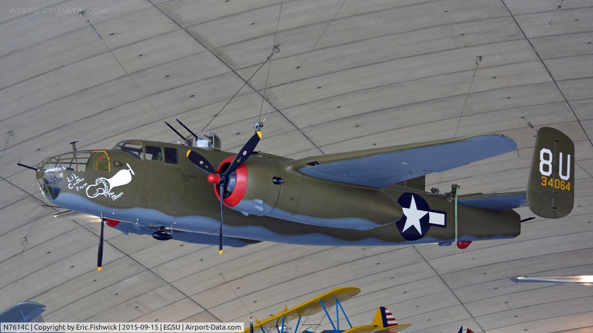 N7614C, 1944 North American B-25J Mitchell C/N 108-37246, 2. 8U-34064 refreshed and restored to its place in the American Air Museum, Duxford, Cambridgeshire.