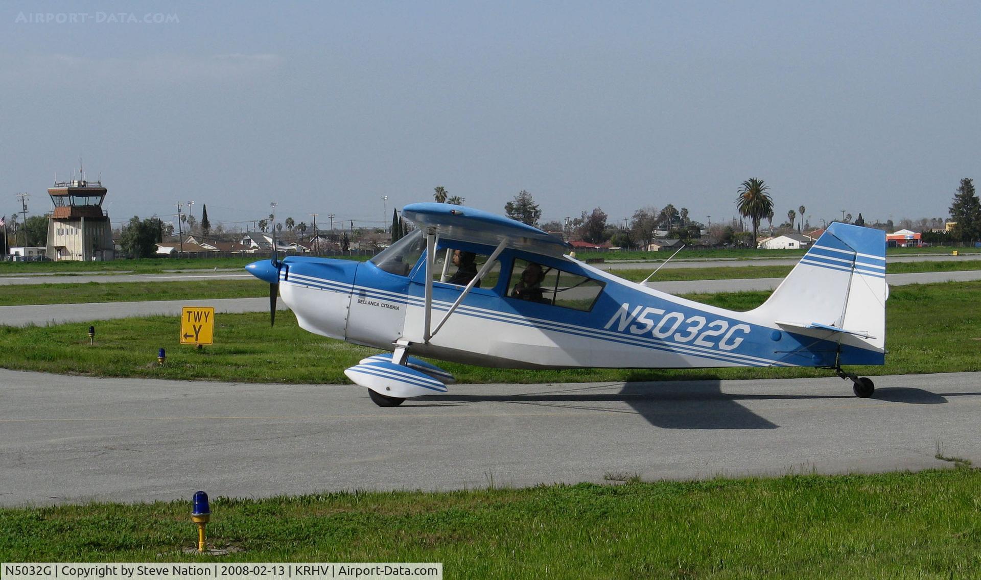 N5032G, 1978 Bellanca 7ECA Citabria C/N 1283-79, Amelia Reid Aviation 1978 Bellanca 7ECA taxiing to hold area @ Reid-Hillview Airport San Jose, CA