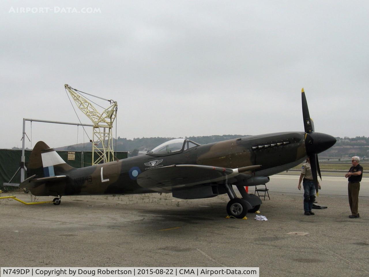 N749DP, 1945 Supermarine Spitfire XIV C/N 6S/583887, 1983 Vickers/Supermarine SPITFIRE Mk.XIV, Rolls Royce Griffon 65 V-12 2,050 hp, Experimental class CAF rebuild ex David Price
