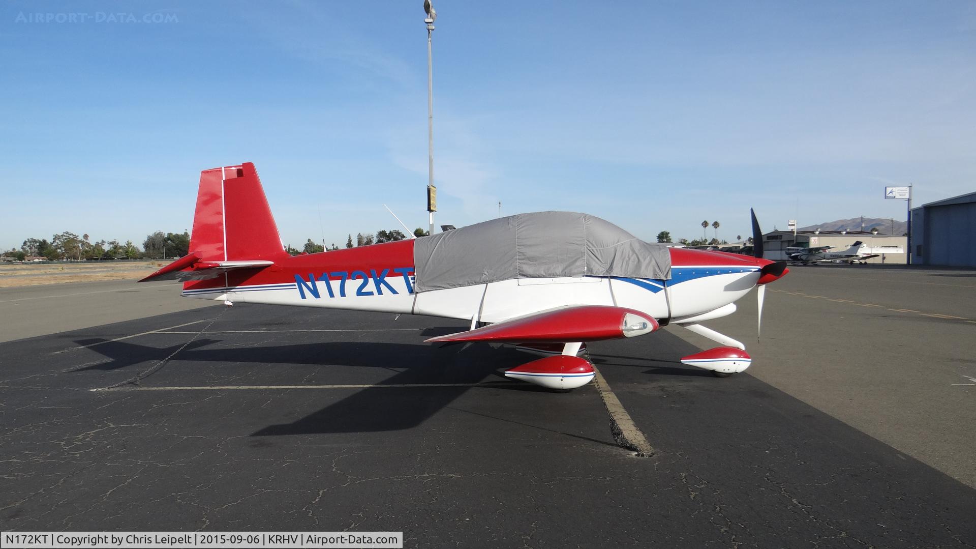 N172KT, 2007 Vans RV-10 C/N 002, California-based 2007 Vans RV-10 parked at transient parking at Reid Hillview Airport, San Jose, CA.