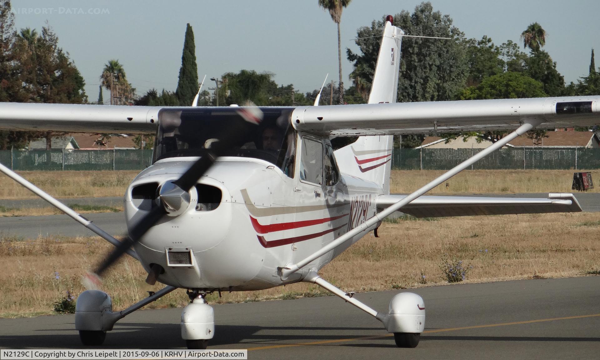 N2129C, 2003 Cessna 172S C/N 172S9436, Locally-based 2003 Cessna 172S taxing out for departure at Reid Hillview Airport, San Jose, CA.