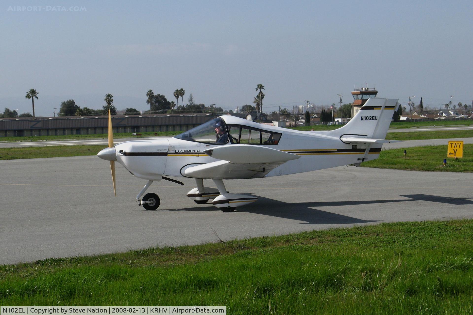 N102EL, 1999 Cavalier SA102.5 C/N 75005LF, Locally-Based 1999 Cavalier SA-102.5 homebuilt taxiing for takeoff @ Reid-Hillview Airport San Jose, CA