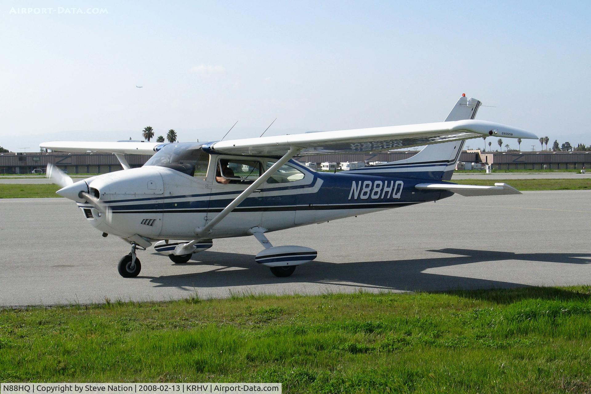 N88HQ, 1973 Cessna 182P Skylane C/N 18262714, Locally-Based 1973 Cessna 182P holding for takeoff @ Reid-Hillview Airport San Jose, CA