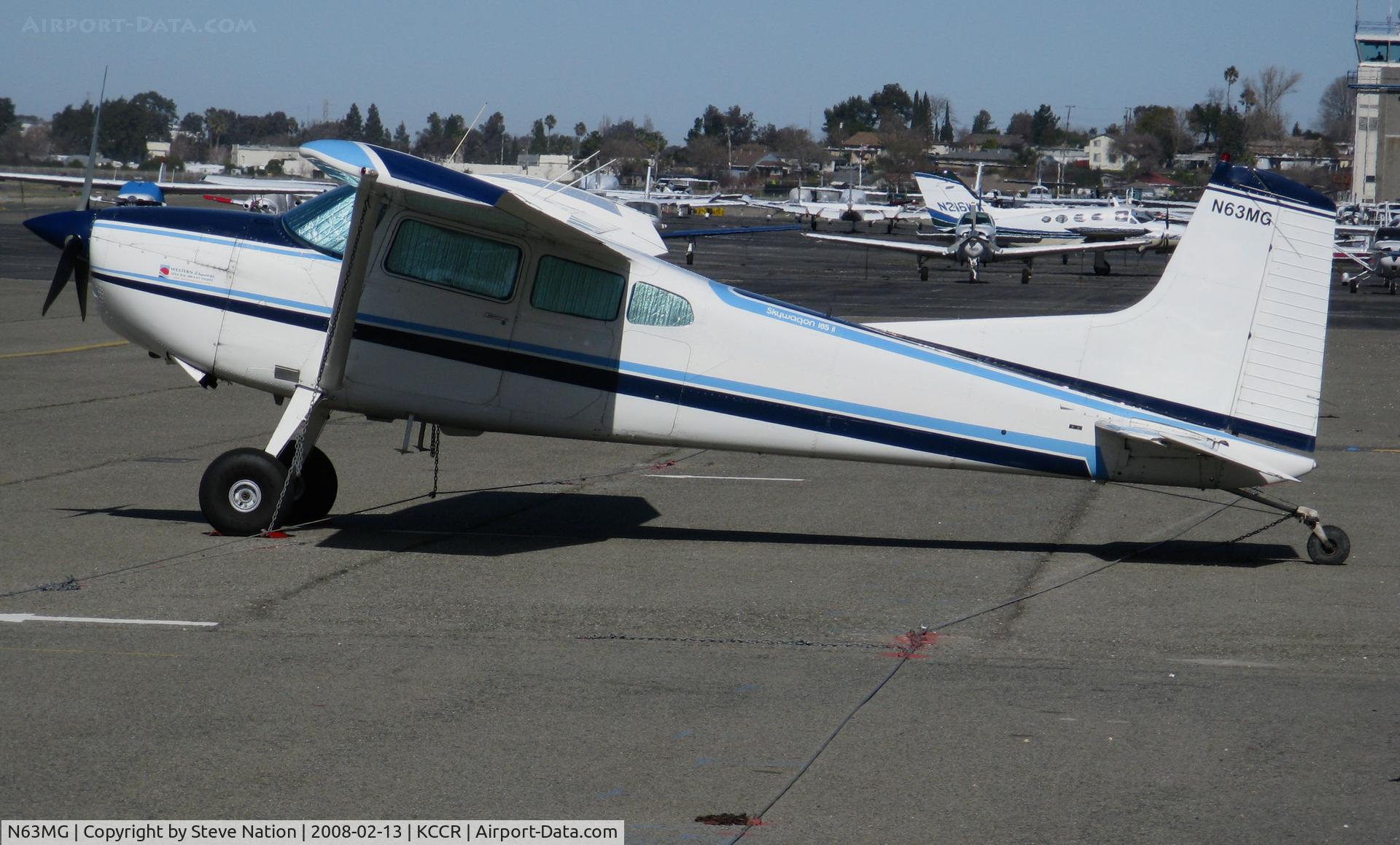 N63MG, Cessna A185F Skywagon 185 C/N 18504042, 1980 Cessna A185F visiting from Southern California @ Buchanan Field, Concord, CA