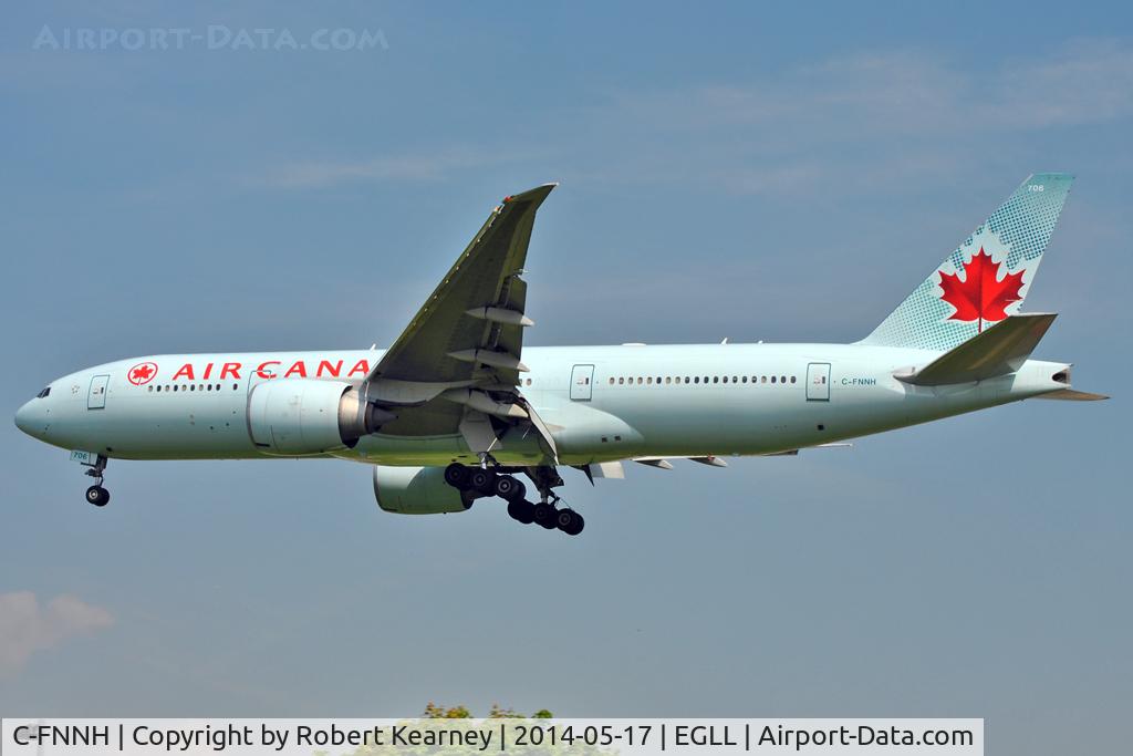 C-FNNH, 2008 Boeing 777-233/LR C/N 35247, On short finals at LHR
