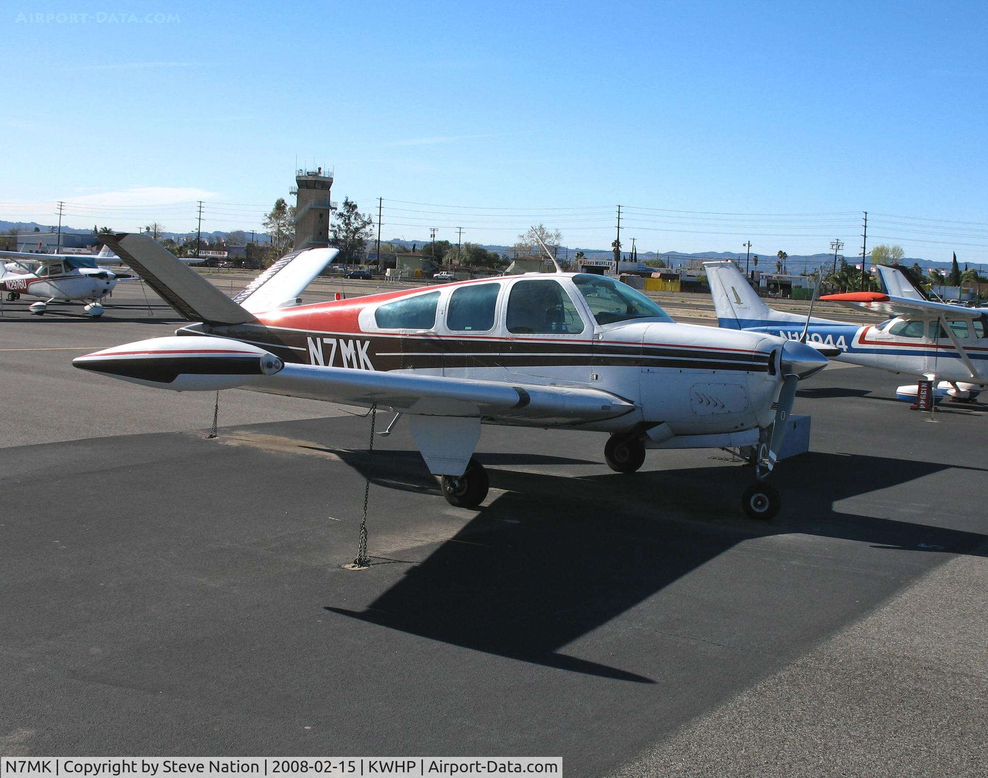 N7MK, 1951 Beech C35 Bonanza C/N D-3033, Locally-Based 1951 Beech C35 Bonanza @ Whiteman Airport, Pacoima, CA