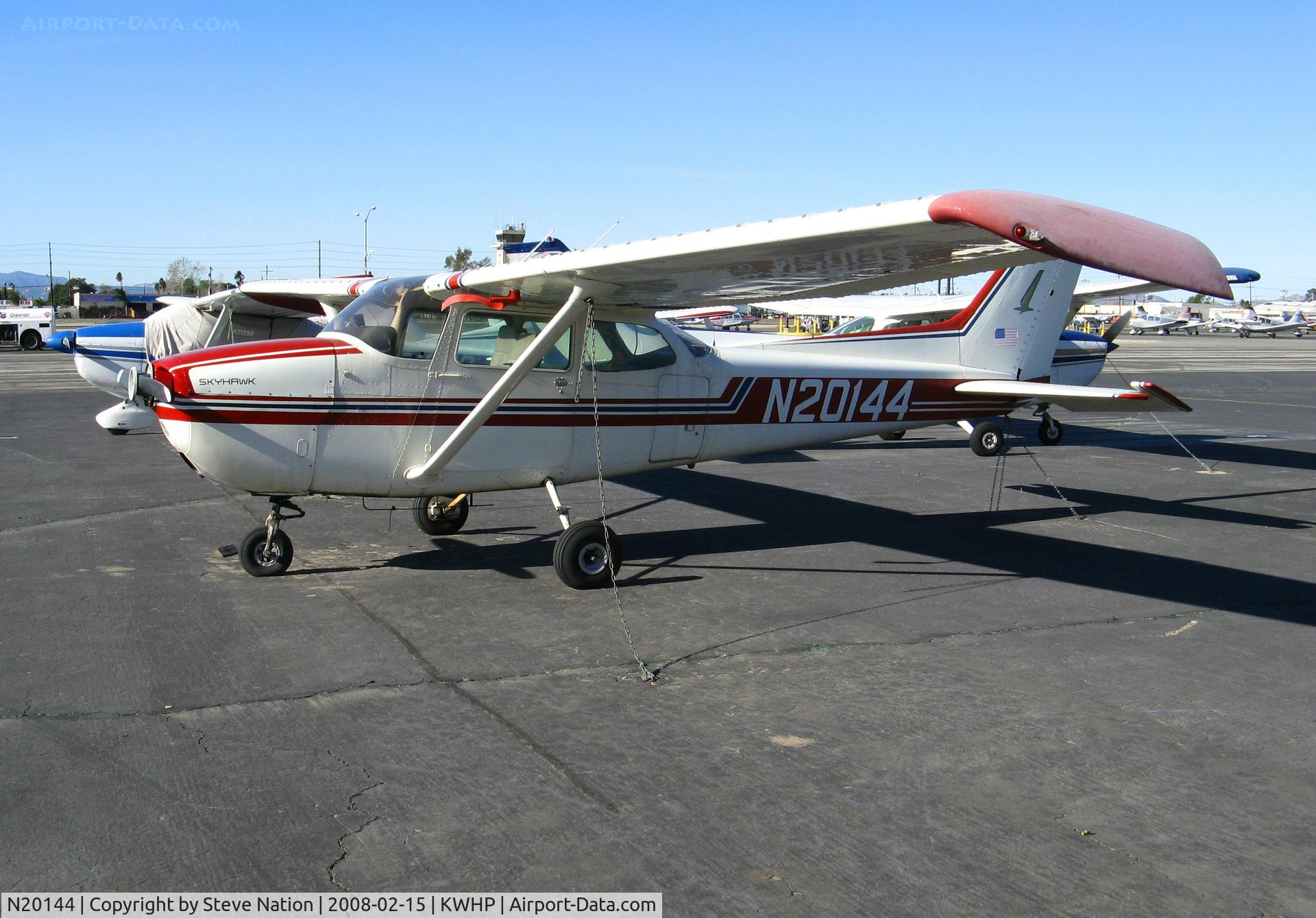 N20144, 1972 Cessna 172M C/N 17261045, Locally-Based 1972 Cessna 172M @ Whiteman Airport, Pacoima, CA