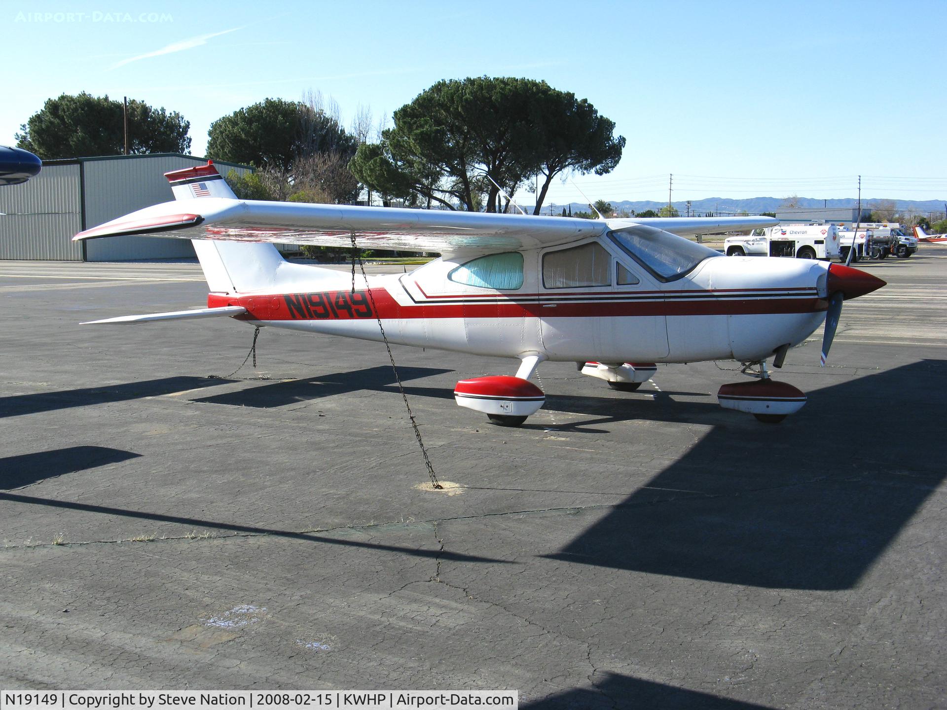 N19149, 1976 Cessna 177B Cardinal C/N 17702560, Locally-Based 1976 Cessna 177B  with cockpit shades @ Whiteman Airport, Pacoima, CA
