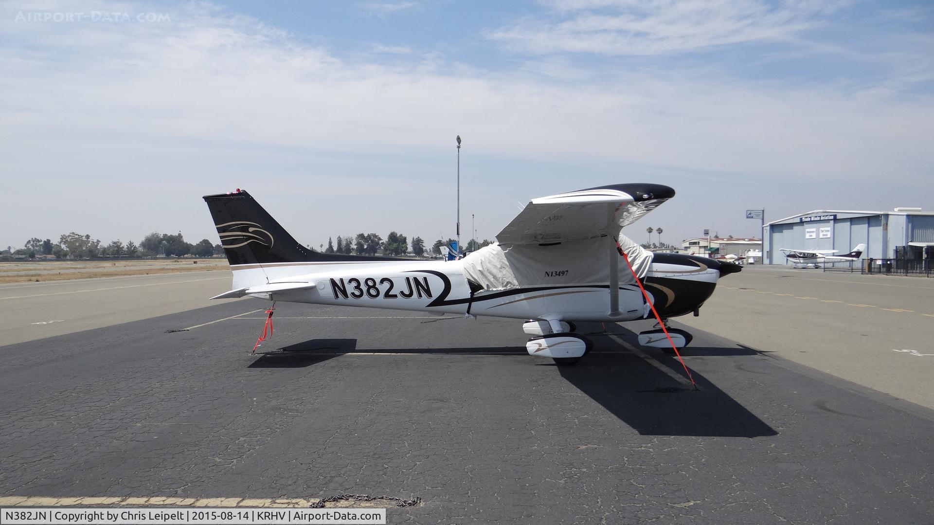 N382JN, 1973 Cessna 172M C/N 17262794, Very nice California-based 1973 Cessna 172M parked on the transient ramp at Reid Hillview Airport, San Jose, CA.