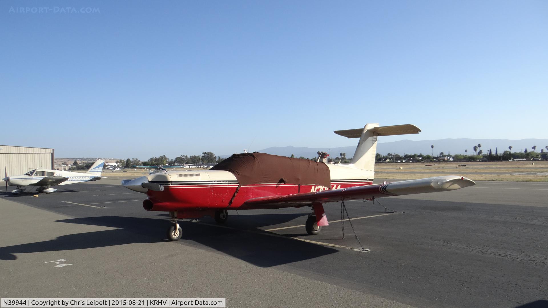 N39944, 1978 Piper PA-32RT-300T Turbo Lance II C/N 32R-7887171, California-based 1978 Piper Saratoga Turbo (with cover) sitting on the transient ramp at Reid Hillview Airport, San Jose, CA.