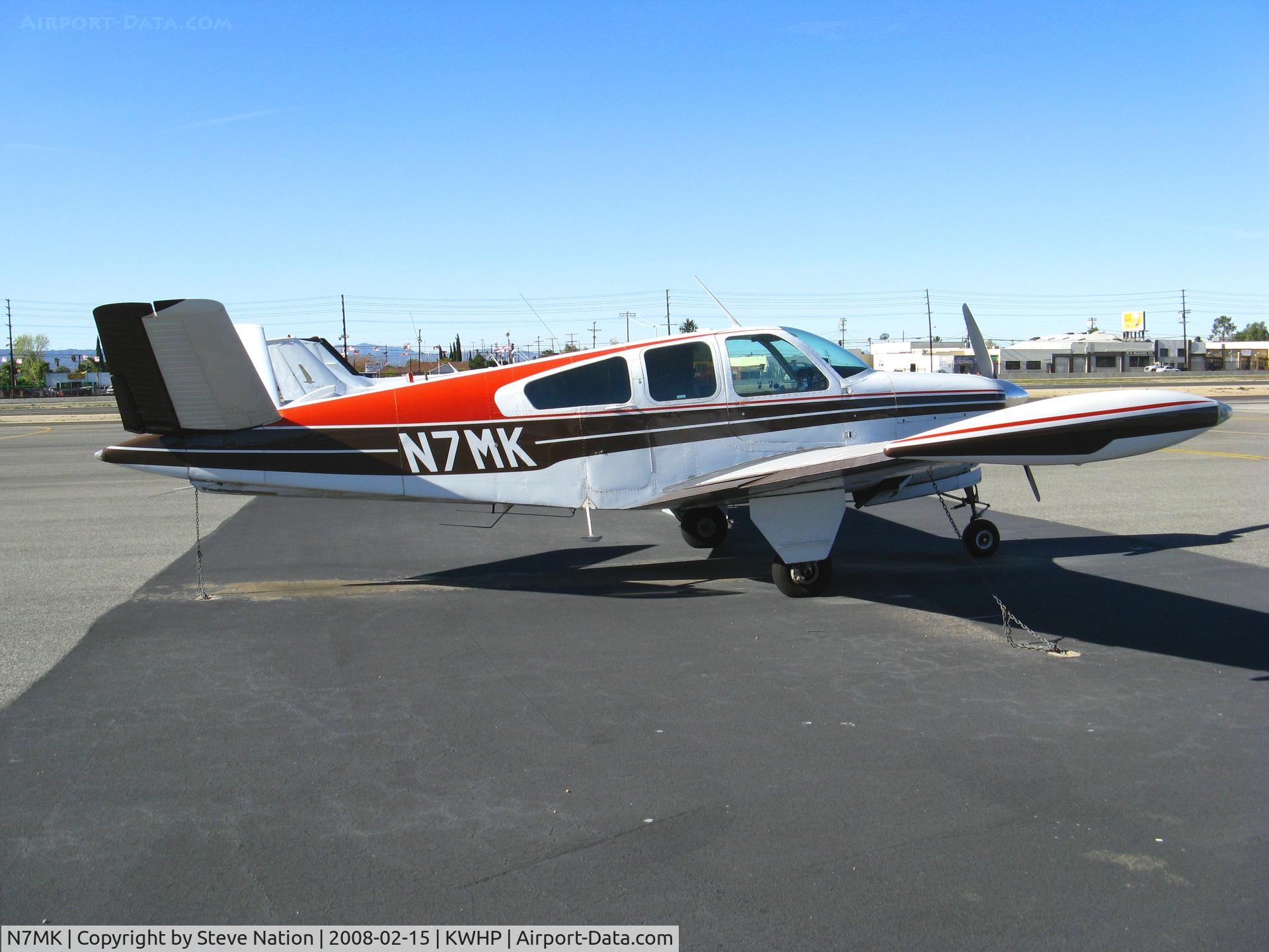 N7MK, 1951 Beech C35 Bonanza C/N D-3033, Locally-Based 1951 Beech C35 Bonanza @ Whiteman Airport, Pacoima, CA