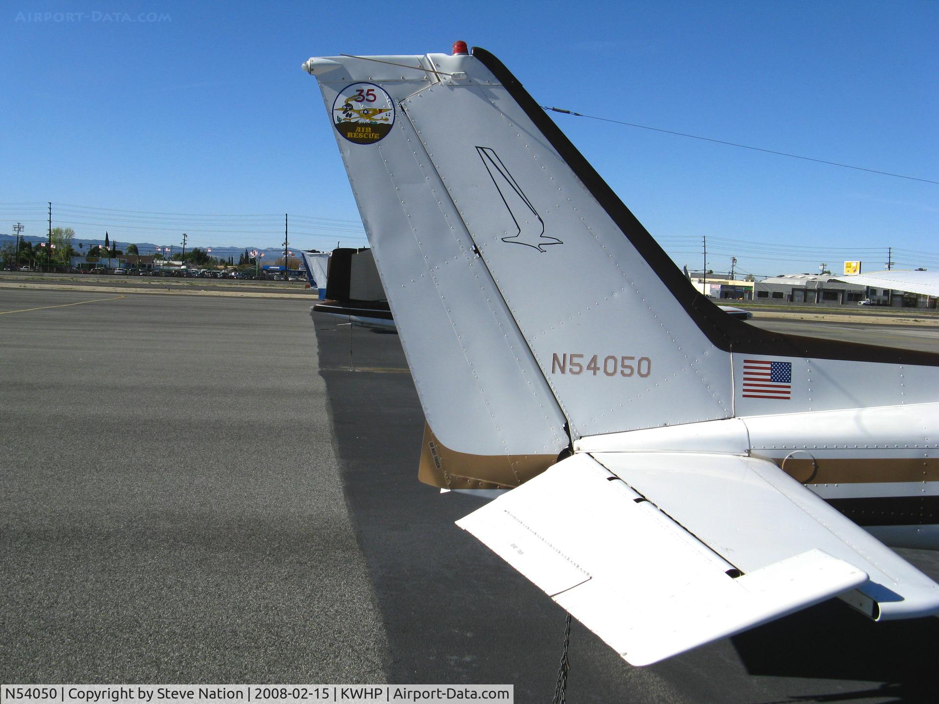 N54050, 1981 Cessna 172P C/N 17274859, Close-Up of Tail (35 Air Rescue) 1981 Cessna 172P in better days @ Whiteman Airport, Pacoima, CA (Registration was cancelled 06.06.08)