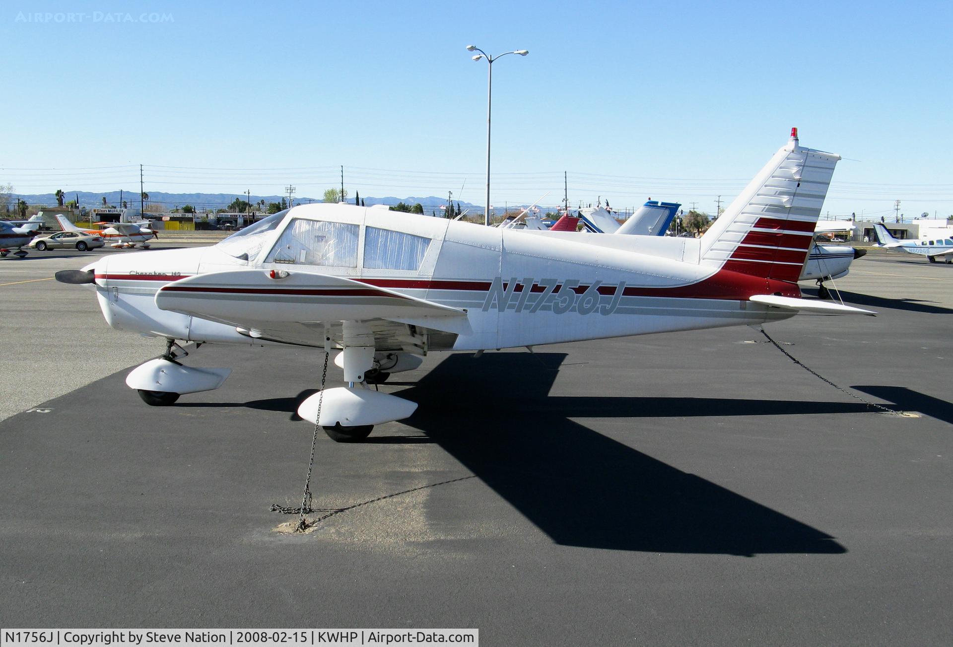 N1756J, 1968 Piper PA-28-140 C/N 28-24175, Locally-Based 1968 Piper PA-28-140 @ Whiteman Airport, Pacoima, CA