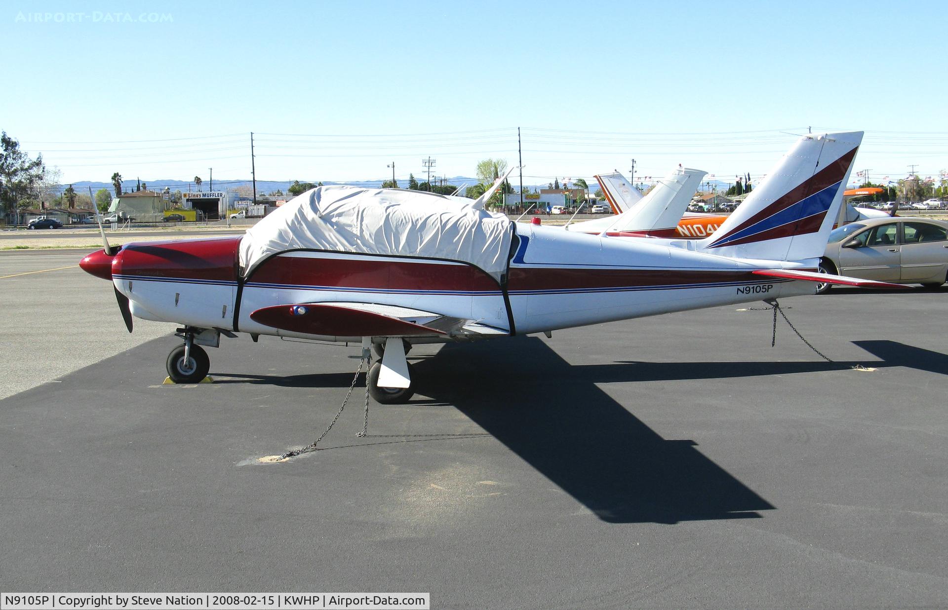 N9105P, 1966 Piper PA-24-260 Comanche C/N 24-4582, Locally-Based 1966 Piper PA-24-260 with cockpit cover @ Whiteman Airport, Pacoima, CA