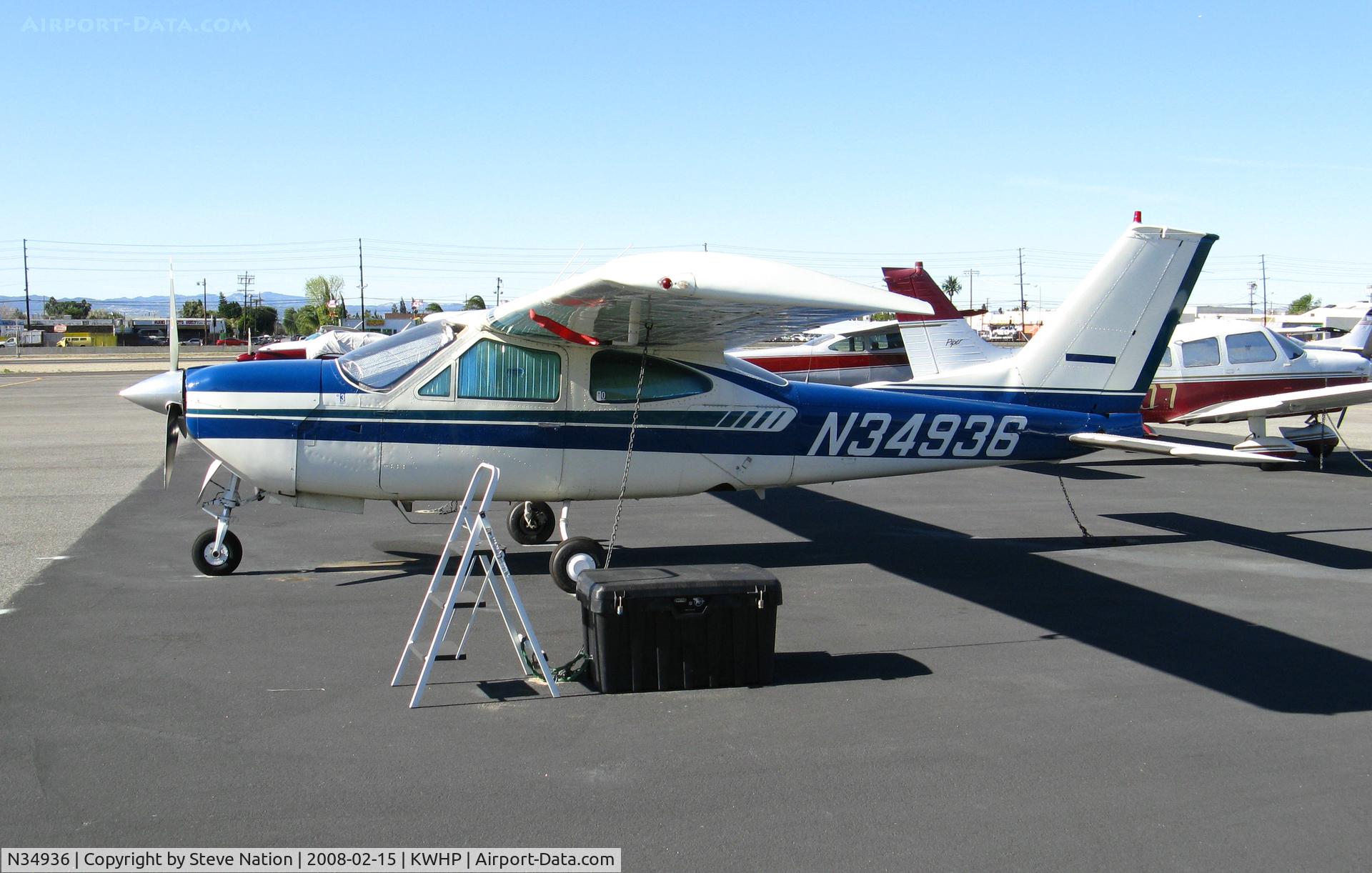 N34936, 1976 Cessna 177RG Cardinal C/N 177RG1025, Locally-Based 1976 Cessna 177RG Cardinal @ Whiteman Airport, Pacoima, CA