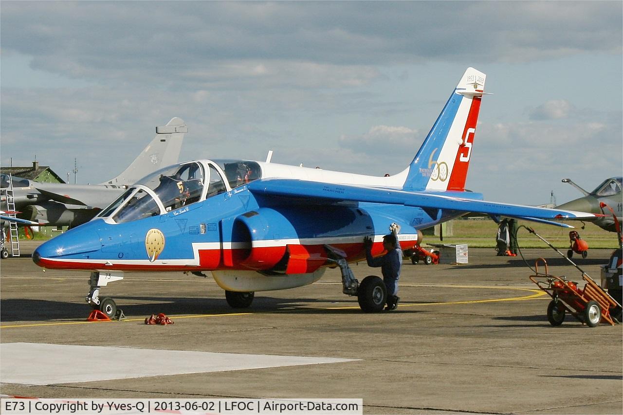 E73, Dassault-Dornier Alpha Jet E C/N E73, Dassault-Dornier Alpha Jet E (F-TENE), Athos 05 of Patrouille de France 2013, Static display, Châteaudun Air Base 279 (LFOC) Open day 2013