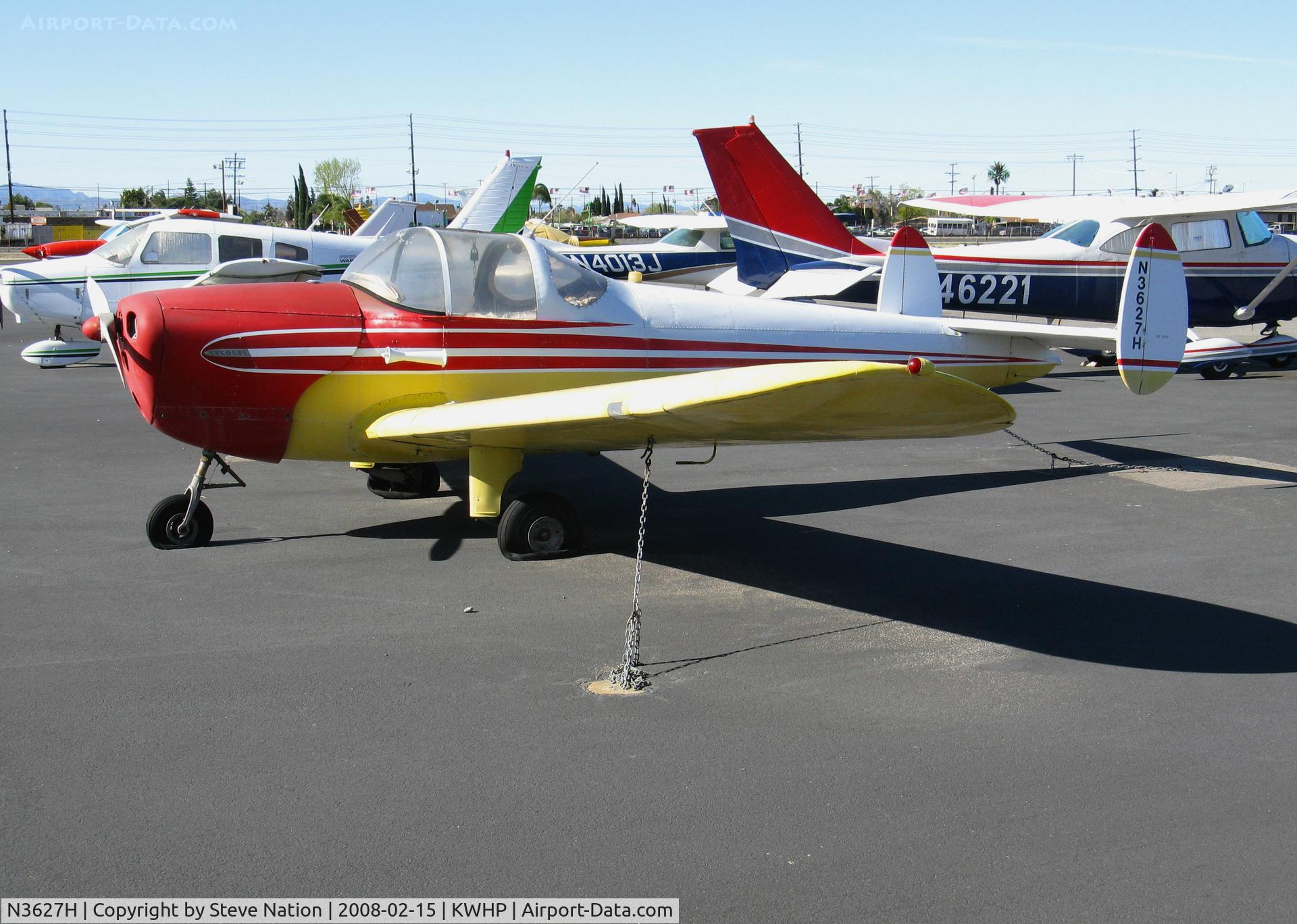 N3627H, 1946 Erco 415C Ercoupe C/N 4252, Locally-Based 1946 Ercoupe 415C @ Whiteman Airport, Pacoima, CA