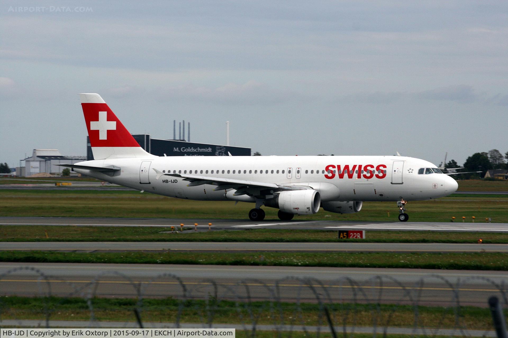 HB-IJD, 1995 Airbus A320-214 C/N 553, HB-IJD taking off rw 22R
