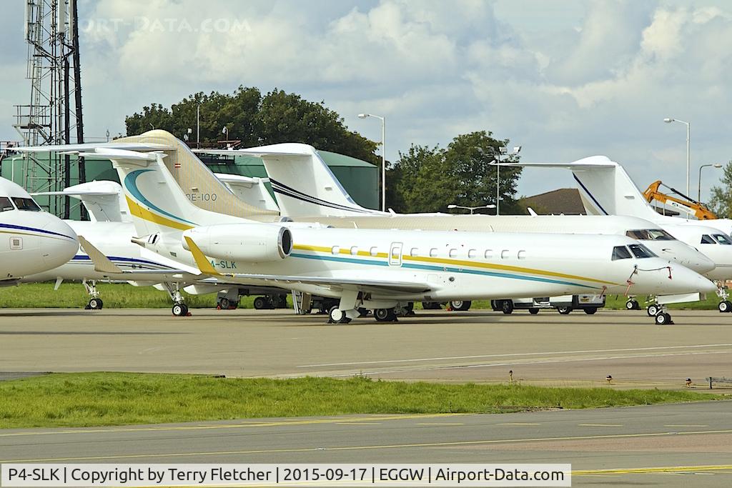 P4-SLK, 2011 Embraer EMB-135BJ Legacy 650 C/N 14501147, 2011 Embraer EMB-135BJ Legacy 650, c/n: 14501147 at Luton