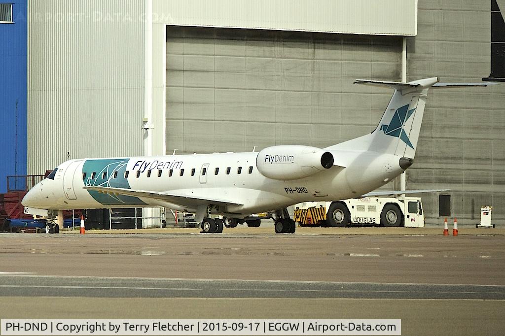 PH-DND, 2001 Embraer EMB-145MP (ERJ-145MP) C/N 145406, 2001 Embraer ERJ-145MP, c/n: 145406 of Denim Air at Luton