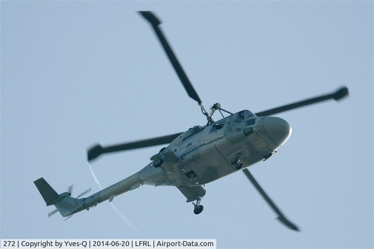 272, Westland Lynx HAS.2(FN) C/N 063, Westland WG-13 Lynx Mk.2, Flight over Lanvéoc-Poulmic Naval Air Base (LFRL)