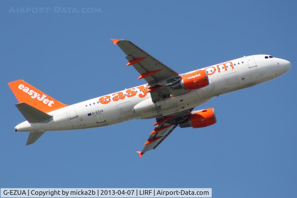 G-EZUA, 2011 Airbus A320-214 C/N 4588, Take off