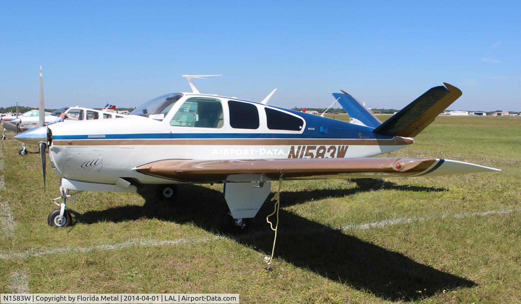 N1583W, 1972 Beech V35B Bonanza C/N D-9353, Beech V35B