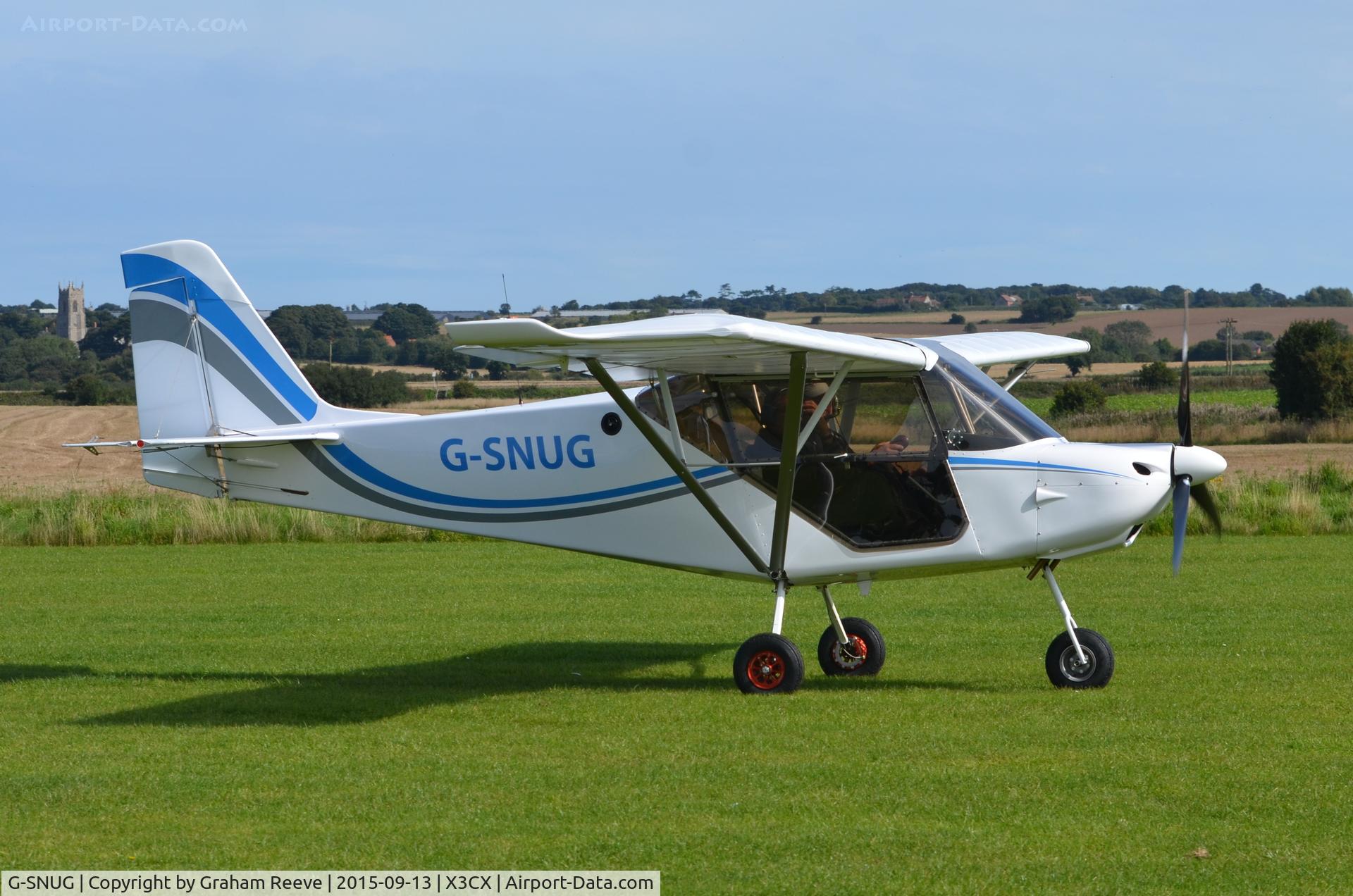G-SNUG, 2015 Best Off Skyranger Nynja 912S(1) C/N BMAA/HB/662, Just landed at Northrepps.
