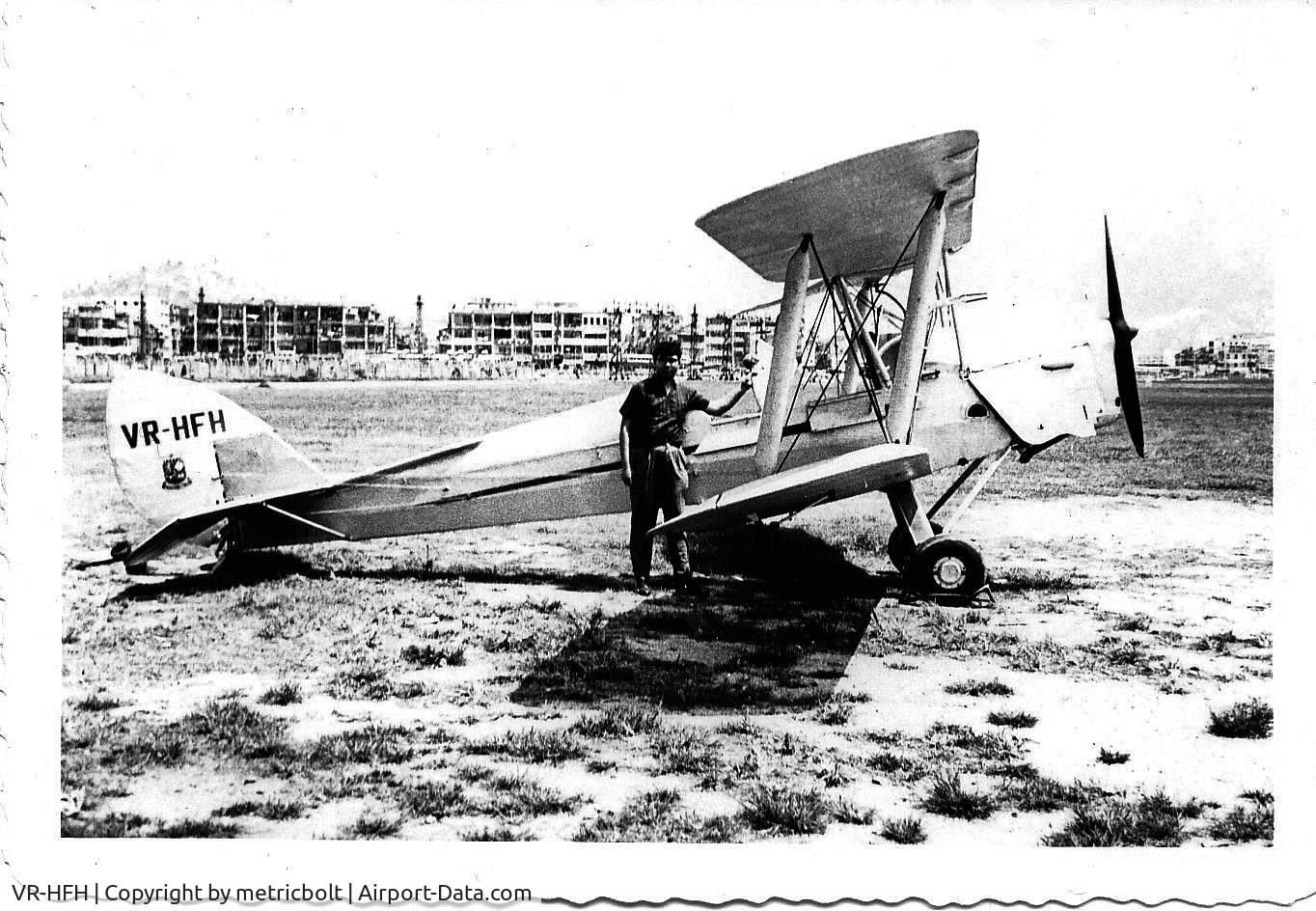 VR-HFH, De Havilland DH-82A Tiger Moth II C/N 85652, Kai Tak Airport,1963