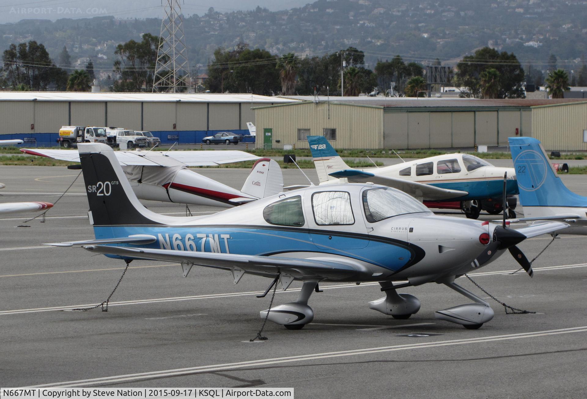 N667MT, 2012 Cirrus SR20 GTS C/N 2194, Locally-Based 2012 Cirrus SR20 @ San Carlos Municipal Airport, CA