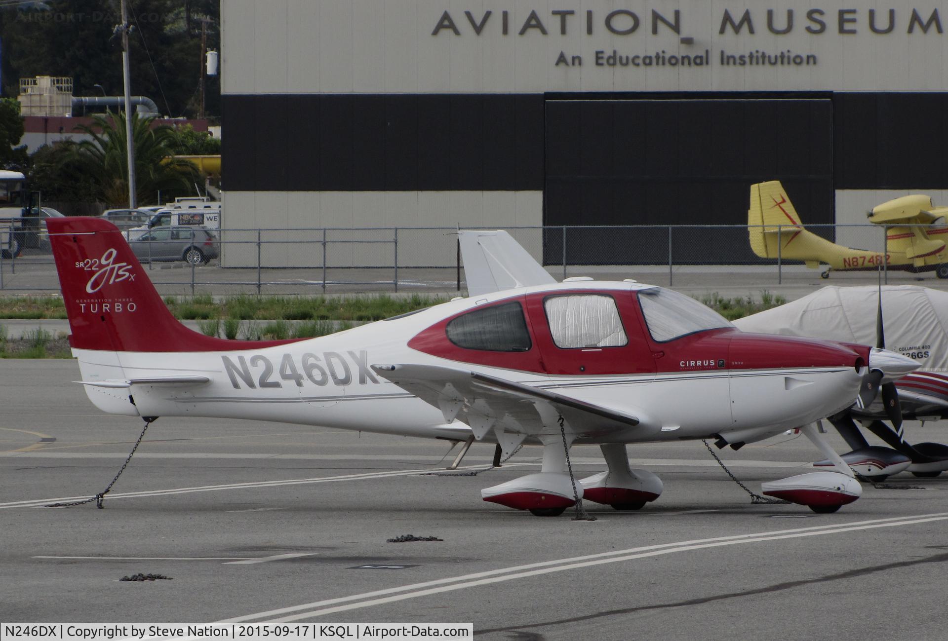 N246DX, Cirrus SR22 G3 GTSX Turbo C/N 3105, Locally-Based 2010 Cirrus SR22 GTS @ San Carlos Municipal Airport, CA