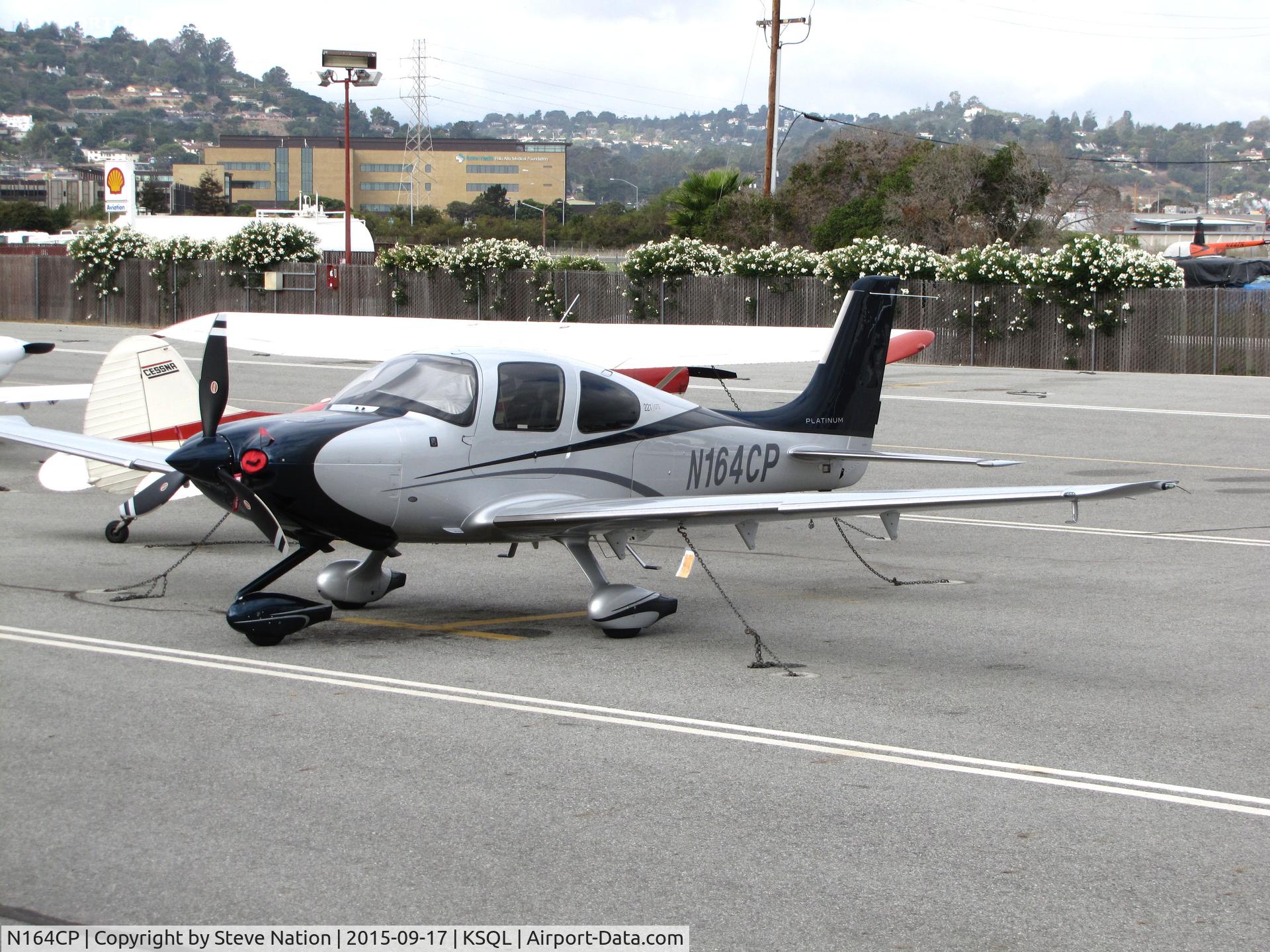 N164CP, 2014 Cirrus SR22T C/N 0891, 2014 Cirrus SR22T on visitor's ramp @ San Carlos Airport, CA