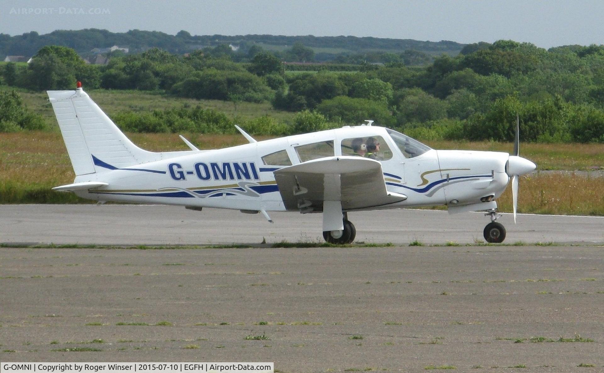 G-OMNI, 1973 Piper PA-28R-200-2 Cherokee Arrow II C/N 28R-7335130, Visiting Cherokee Arrow II.