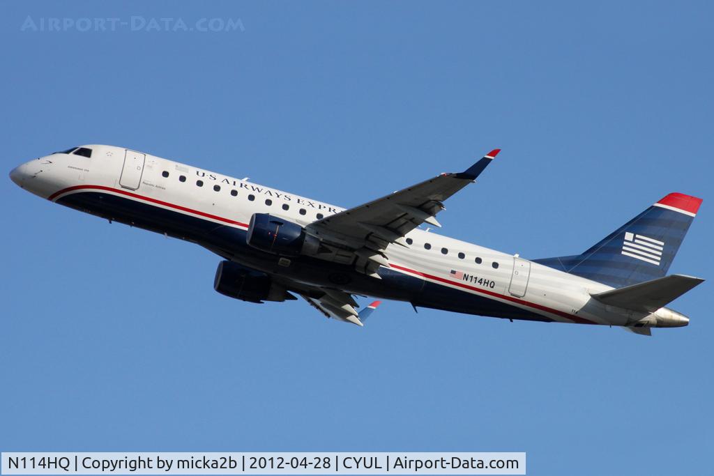 N114HQ, 2007 Embraer 175LR (ERJ-170-200LR) C/N 17000179, Take off