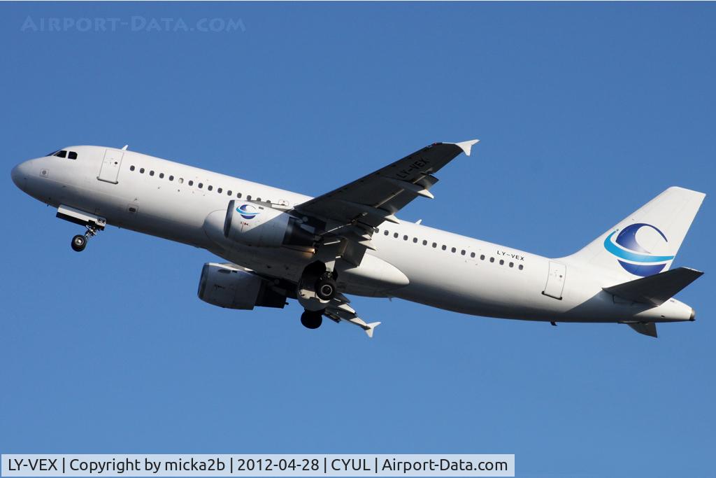 LY-VEX, 1992 Airbus A320-212 C/N 0375, Take off