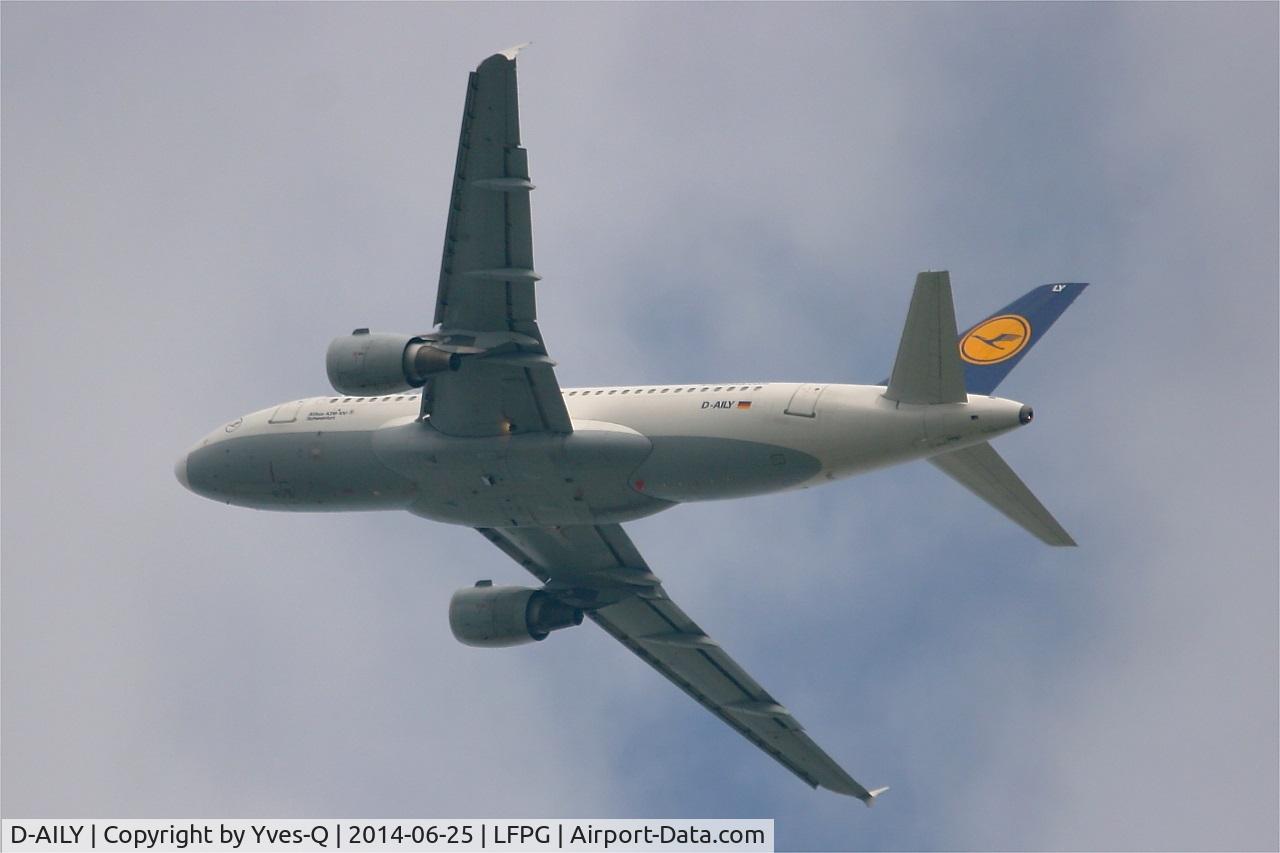 D-AILY, 1998 Airbus A319-114 C/N 875, Airbus A319-114, Take off Rwy 27L, Roissy Charles De Gaulle Airport (LFPG-CDG)
