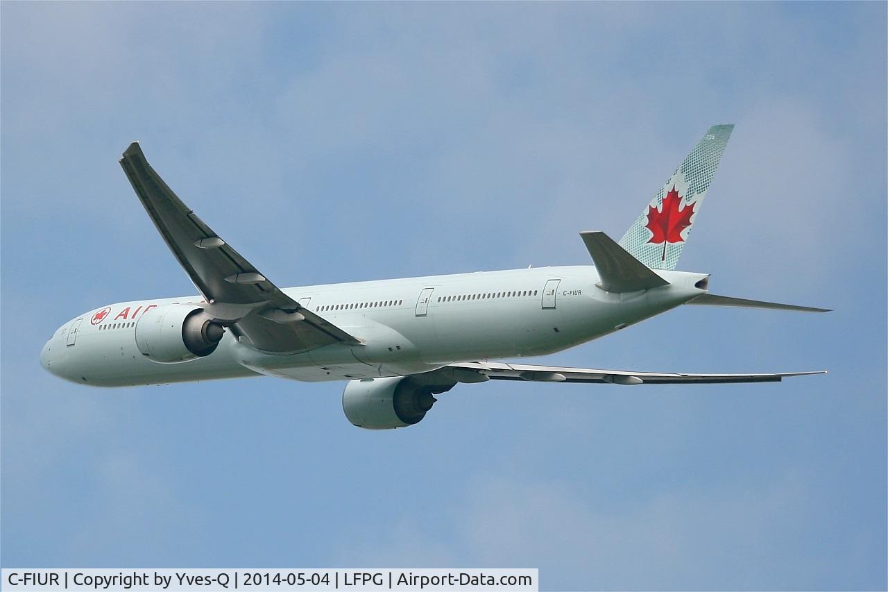 C-FIUR, 2007 Boeing 777-333/ER C/N 35242, Air Canada Boeing 777-333ER, Take off rwy 27L, Roissy Charles De Gaulle airport (LFPG-CDG)