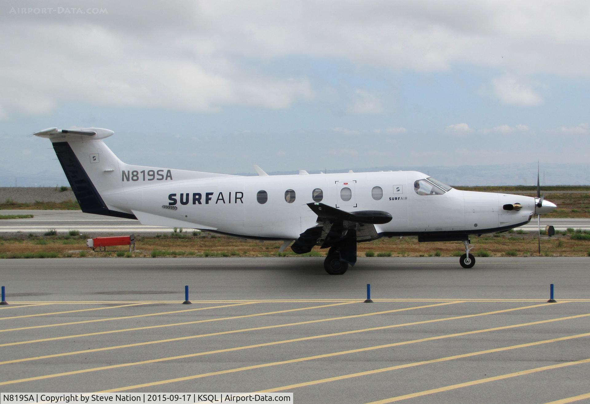 N819SA, 2014 Pilatus PC-12/47E C/N 1512, Surf Air 2014 Pilatus PC-12/47E operating as 