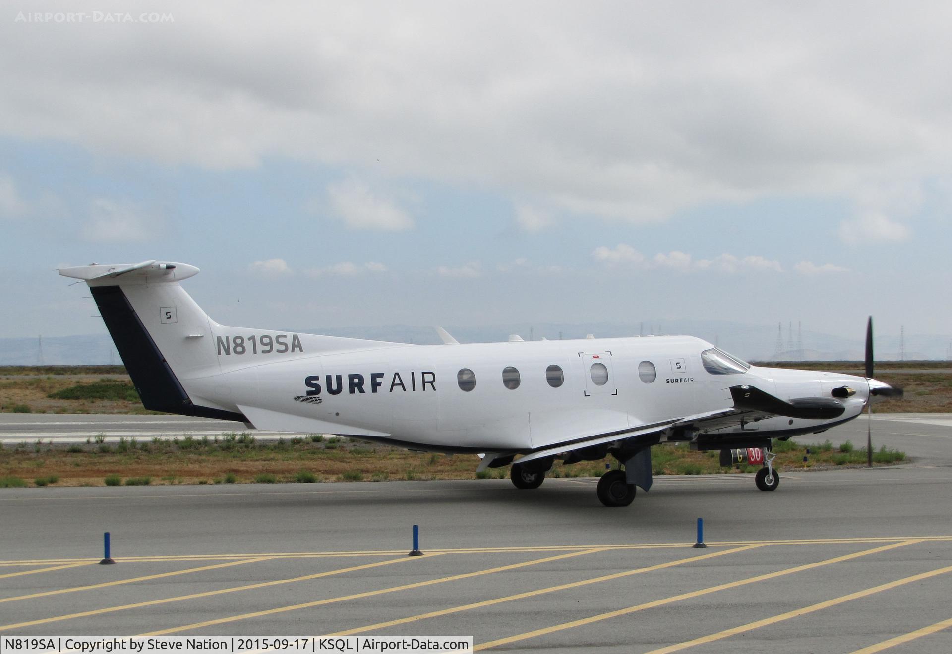 N819SA, 2014 Pilatus PC-12/47E C/N 1512, Surf Air 2014 Pilatus PC-12/47E operating as 