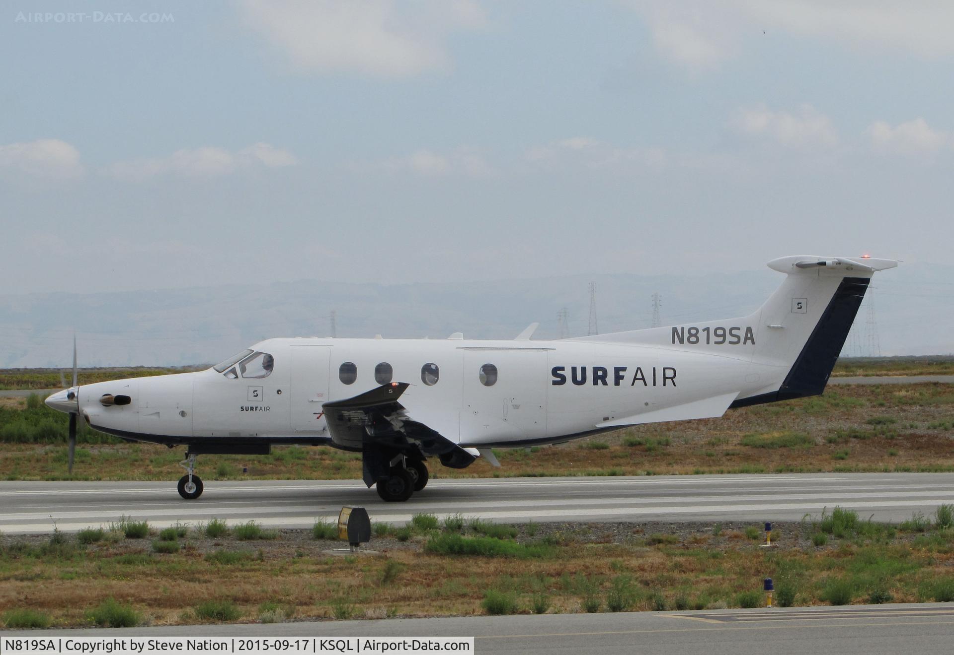 N819SA, 2014 Pilatus PC-12/47E C/N 1512, Surf Air 2014 Pilatus PC-12/47E operating as 