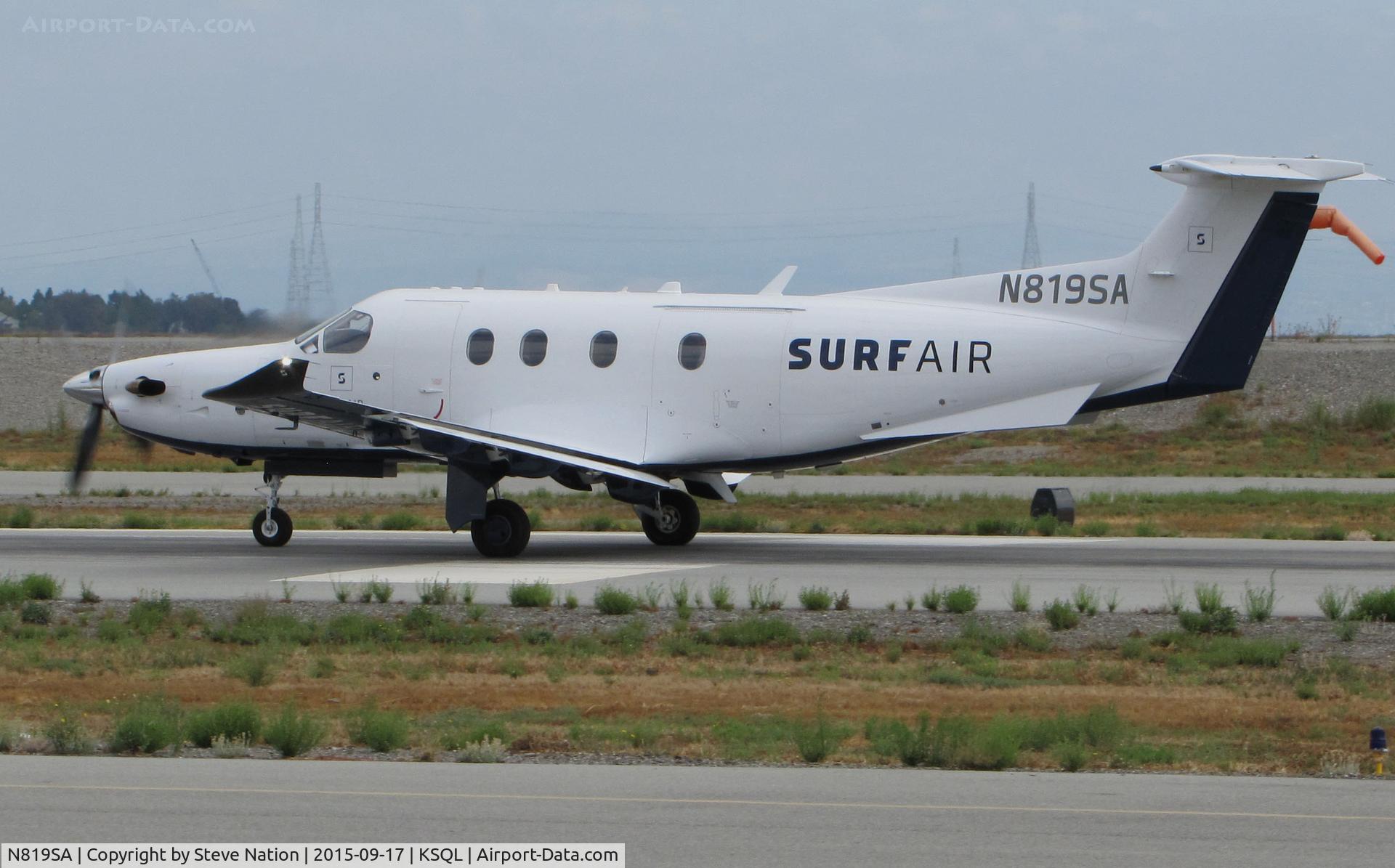 N819SA, 2014 Pilatus PC-12/47E C/N 1512, Surf Air 2014 Pilatus PC-12/47E operating as 