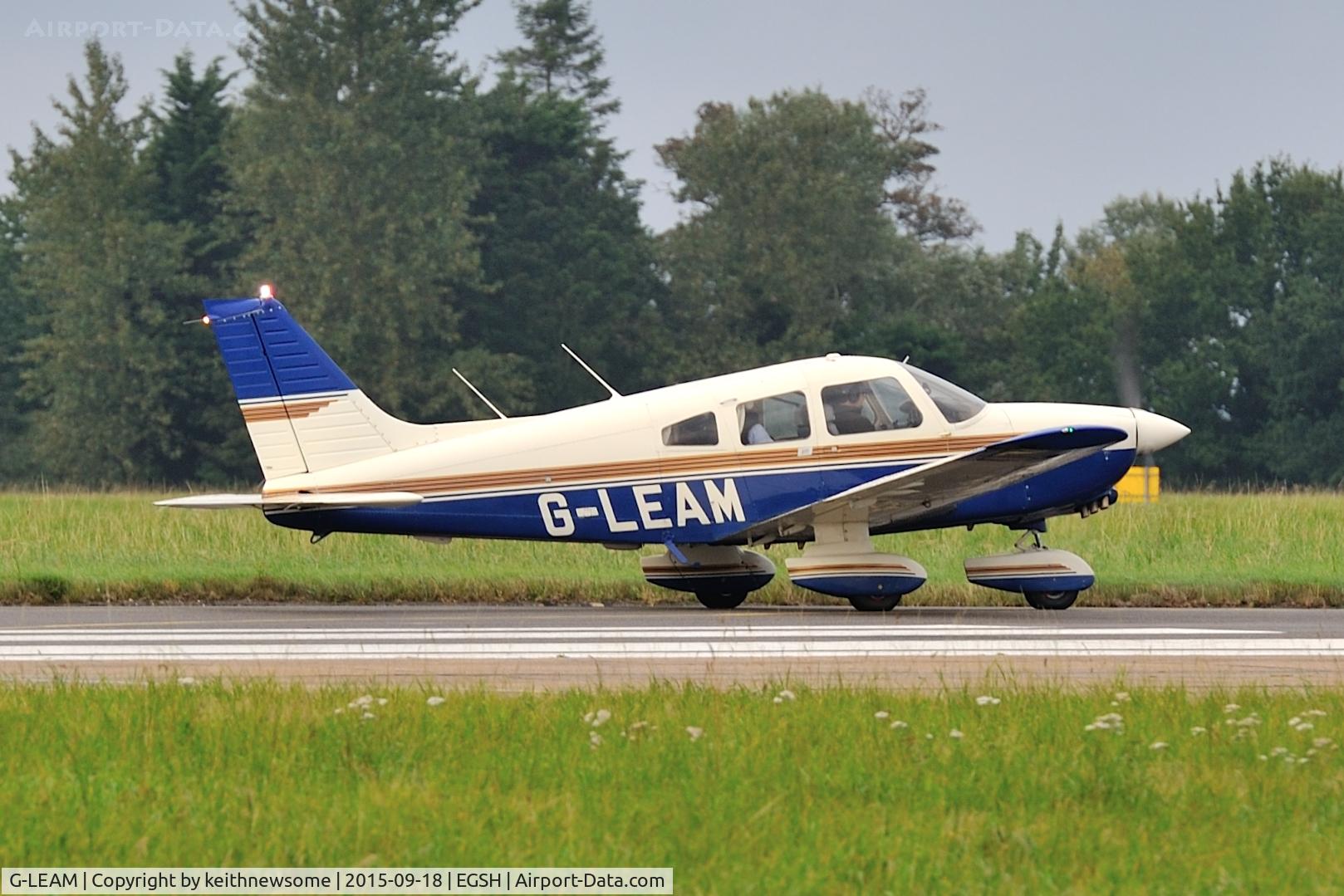 G-LEAM, 1980 Piper PA-28-236 Dakota C/N 28-8011061, Return visitor.