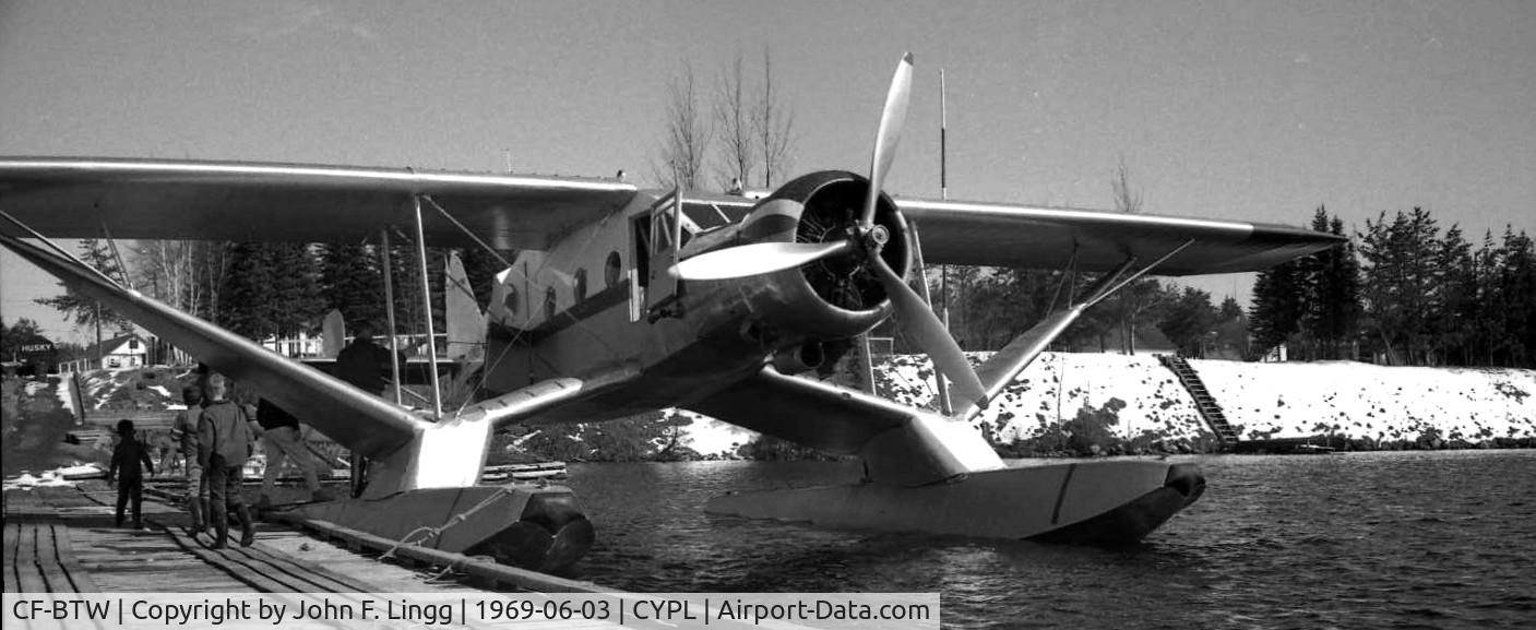 CF-BTW, 1938 Bellanca C-27A C/N 721, June 1969, Hooker Air Service, Pickle Lake, Ontario, Canada